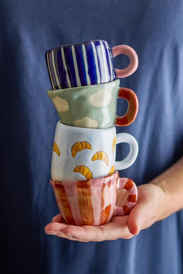Bloomingville Mini Nini Cup, Blue, Stoneware