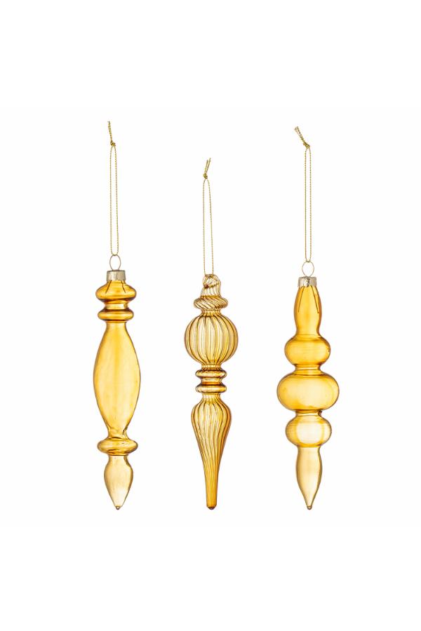 Bloomingville Auralia Ornament, Gold, Glass