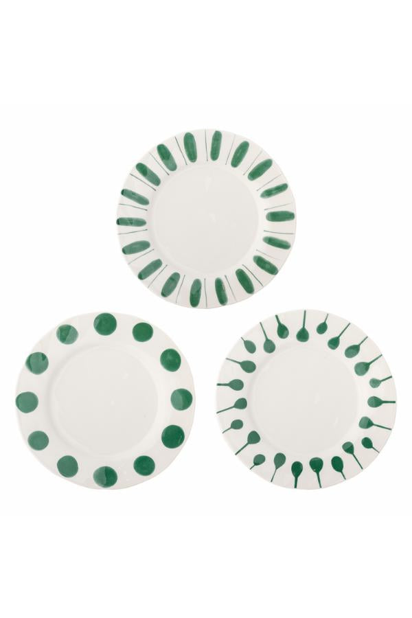 Creative Collection Linora Plate, Green, Stoneware
