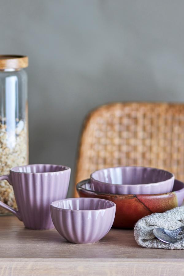 Bloomingville Latina Bowl, Rose, Stoneware