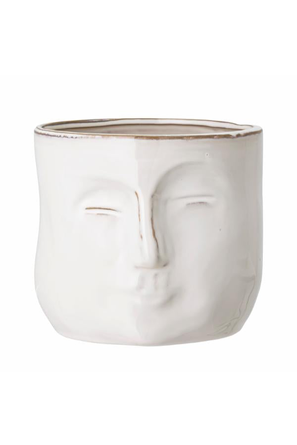Bloomingville Ignacia Flowerpot, White, Stoneware