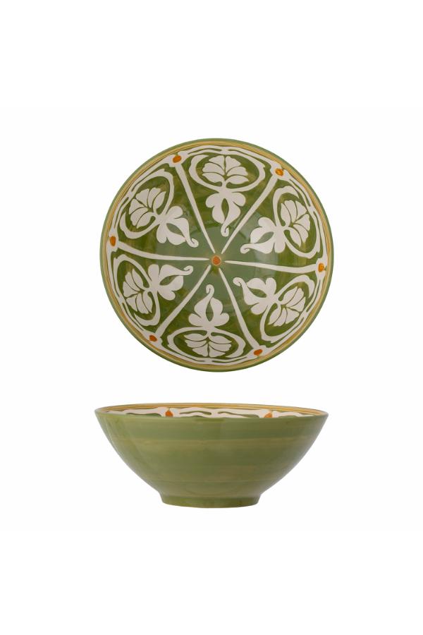 Bloomingville Heikki Bowl, Green, Stoneware