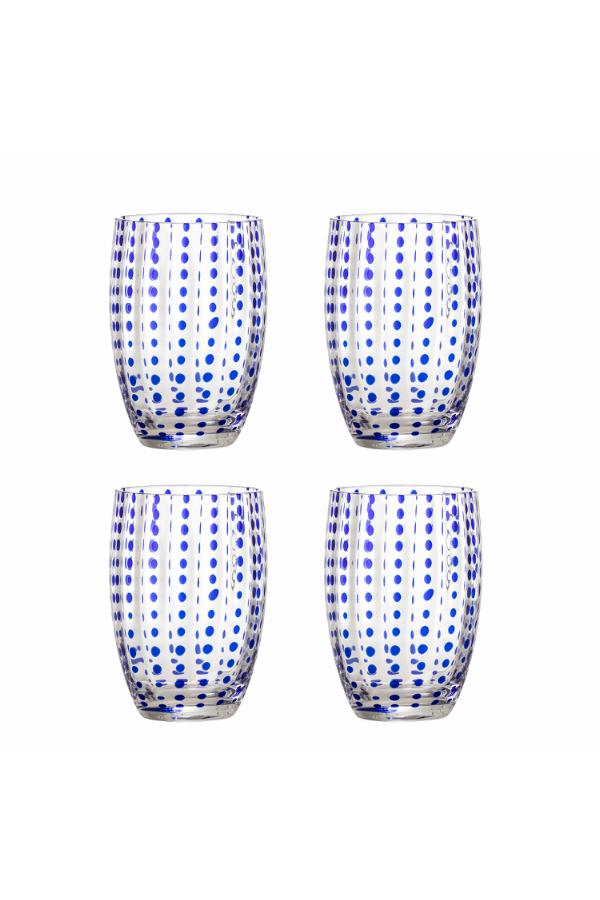 Bloomingville Brinley Drinking Glass, Blue, Glass