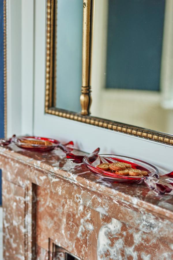 Bloomingville Sweetie Serving Plate, Red, Glass