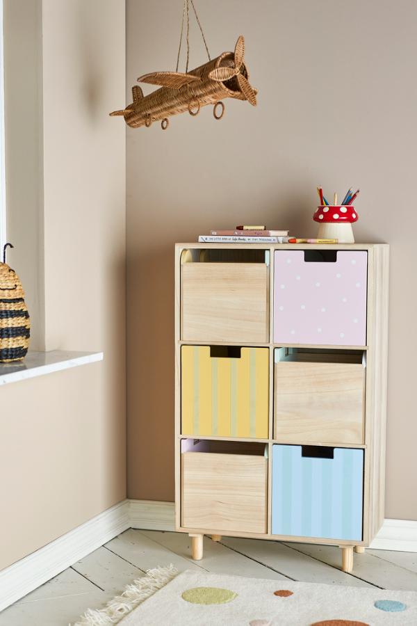 Bloomingville Mini Calle Bookcase w/Drawers, Multi, Paulownia
