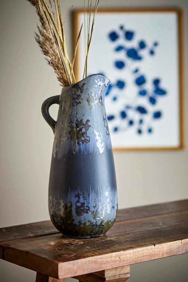 Creative Collection Khumo Vase, Black, Stoneware
