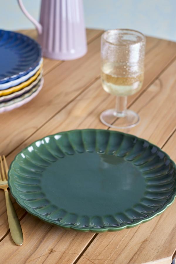 Bloomingville Latina Plate, Green, Stoneware