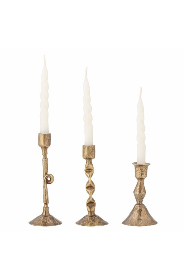 Bloomingville Efsa Candle Holder, Brass, Metal