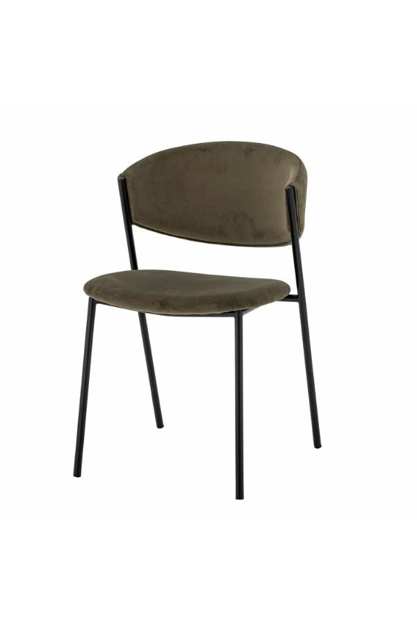Bloomingville Marlo Dining Chair, Green, Recycled Polyester
