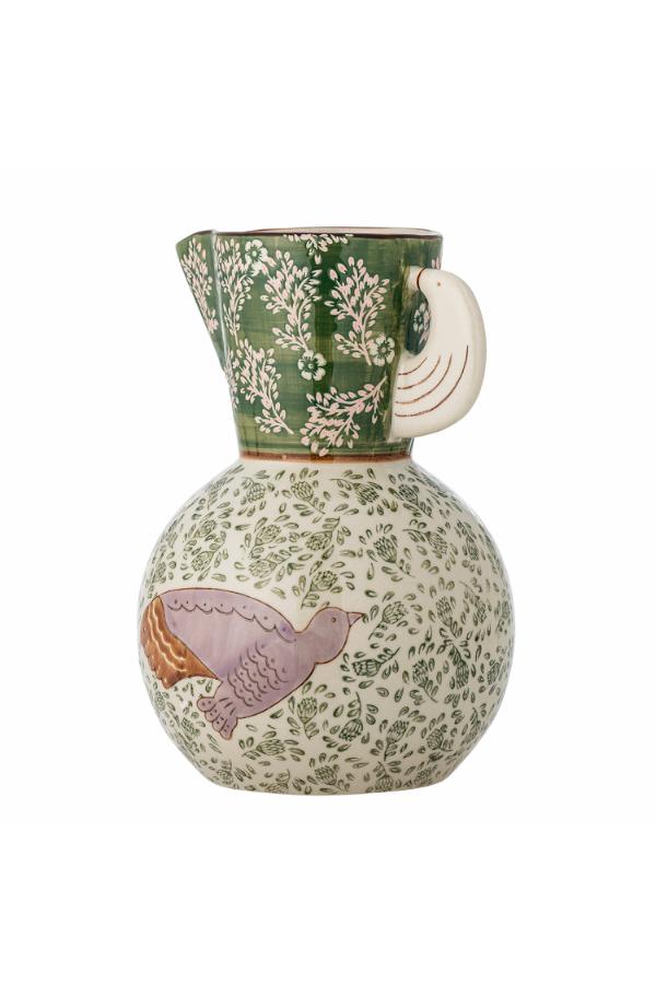 Bloomingville Hezha Jug, Green, Stoneware