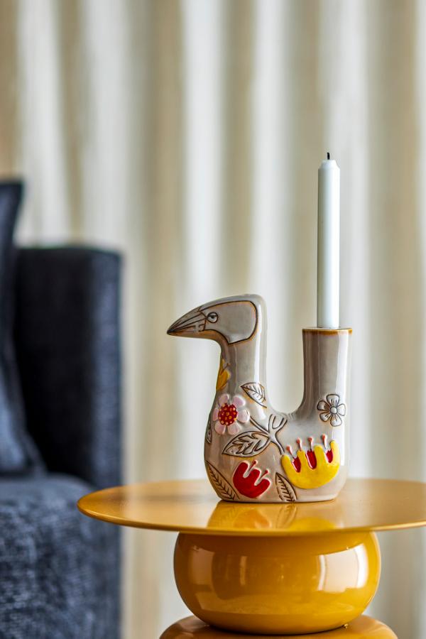 Bloomingville Vivielle Candle Holder, Multi, Stoneware
