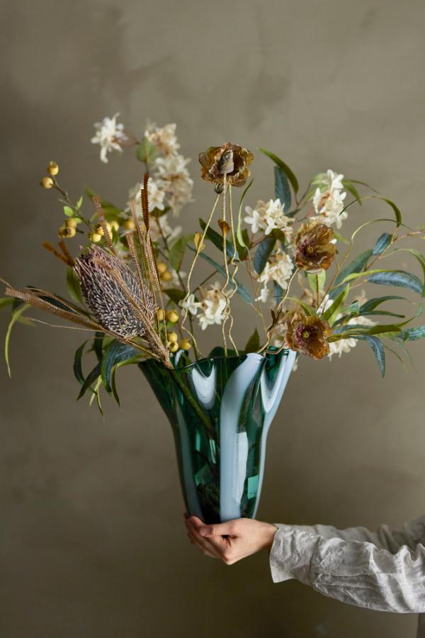 Bloomingville Poppy Stem, Brown, Artificial Flowers