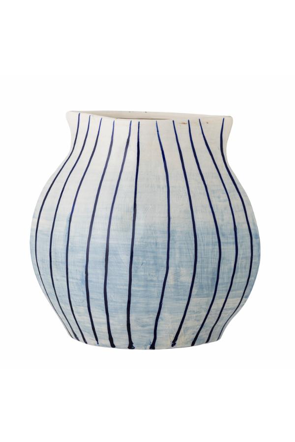 Bloomingville Esra Vase, Blue, Stoneware