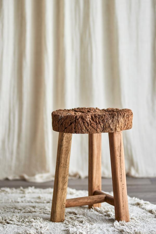 Bloomingville Delray Stool, Nature, Reclaimed Wood