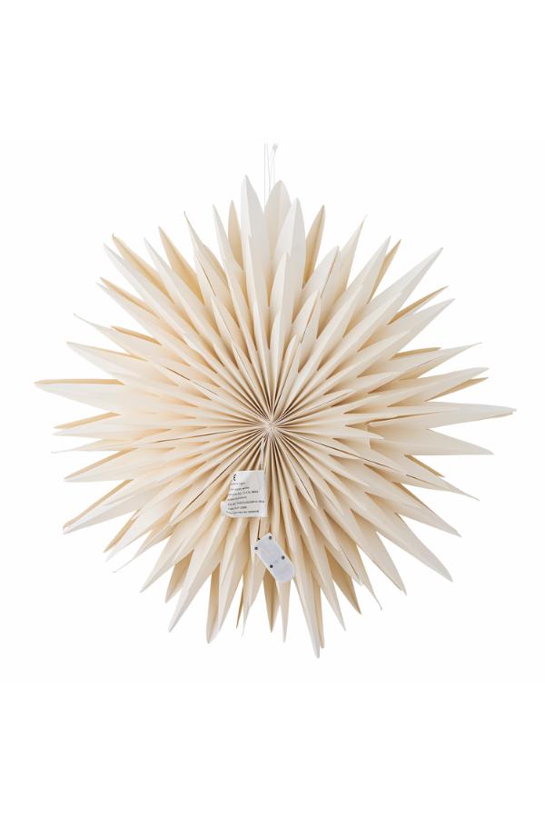 Bloomingville Elijas Star w/Light, White, FSC®Mix, Paper