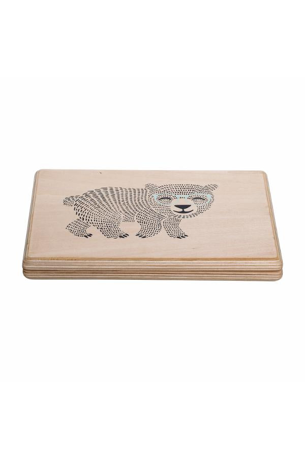 Bloomingville Mini Elena Toy Computer, Nature, FSC®100% Plywood