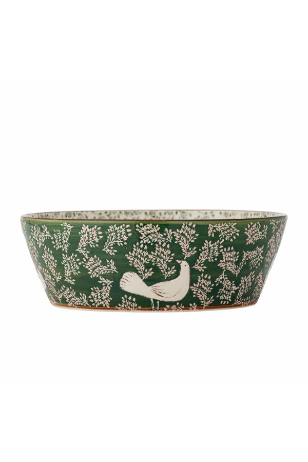 Bloomingville Hezha Bowl, Green, Stoneware