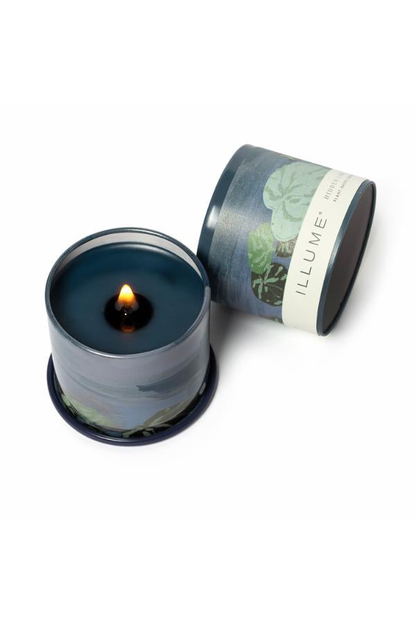 Illume Hidden Lake Demi Vanity Tin Candle, Blue,