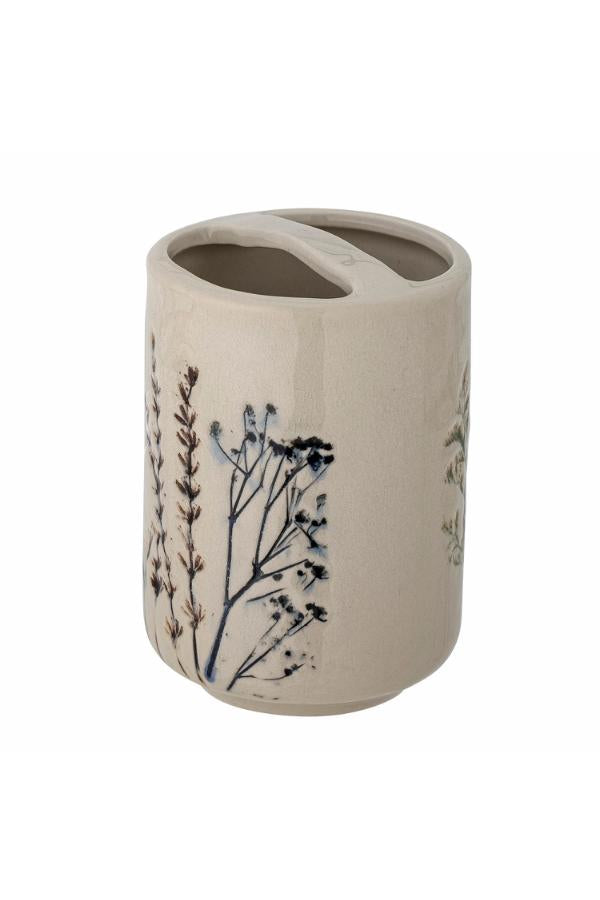 Bloomingville Bea Soap Dispenser Set, Nature, Stoneware
