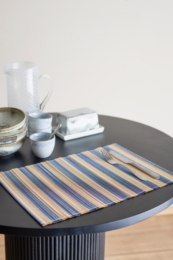 Bloomingville Marola Placemat, Blue, Bamboo