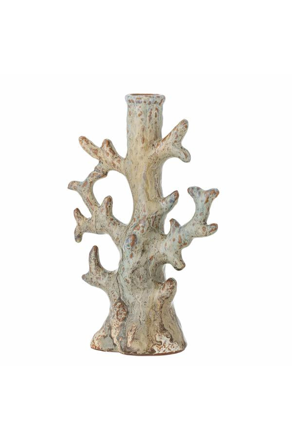 Creative Collection Bridget Candle Holder, Grey, Stoneware