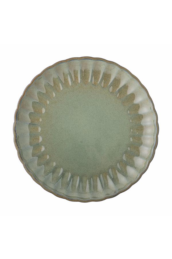 Bloomingville Latina Plate, Green, Stoneware
