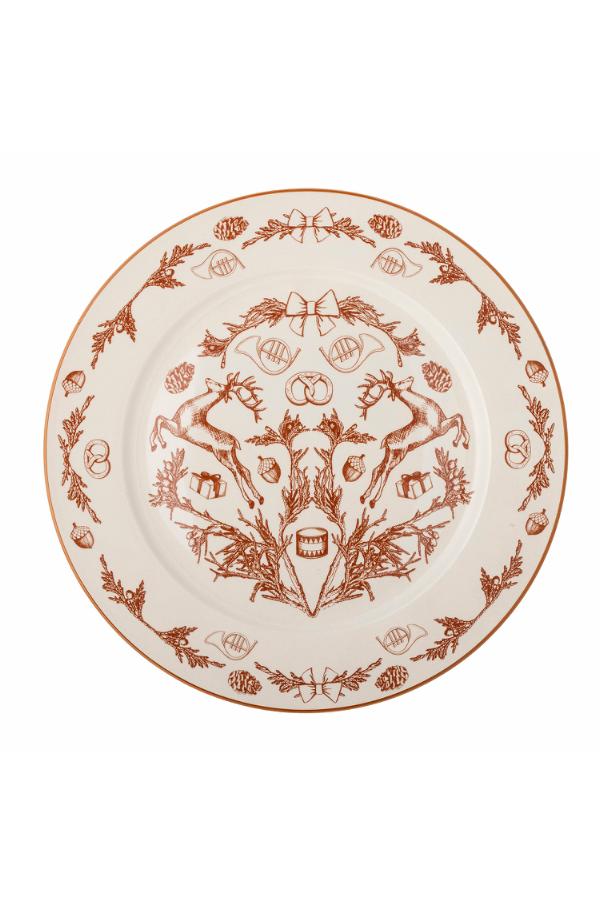 Bloomingville Beth Plate, Brown, Stoneware