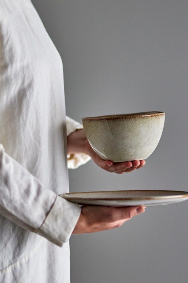 Bloomingville Sandrine Bowl, Nature, Stoneware