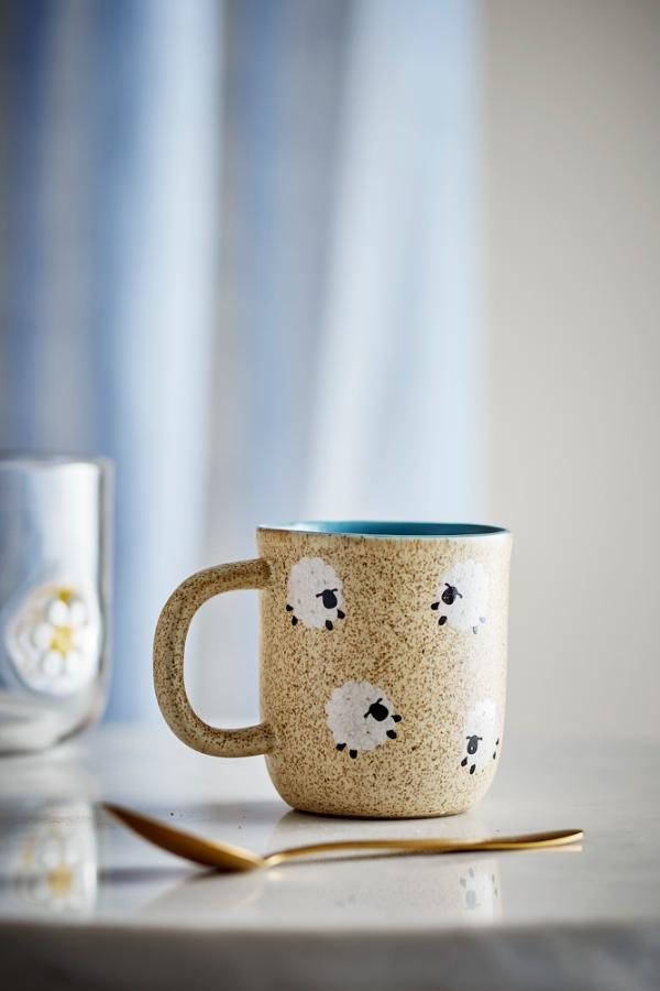 Bloomingville Mini Dolly Cup, Nature, Stoneware