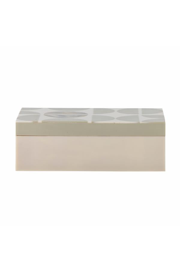 Bloomingville Kabela Box w/Lid, Grey, Resin