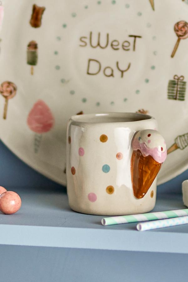 Bloomingville Mini Creamy Cup, Nature, Stoneware
