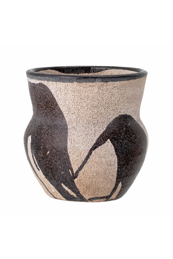 Bloomingville Nala Flowerpot, Black, Terracotta