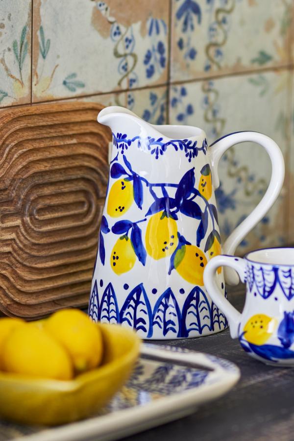 Creative Collection Maxima Jug, Blue, Stoneware