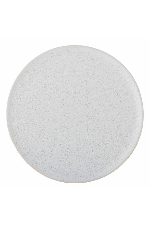Bloomingville Addison Plate, White, Stoneware