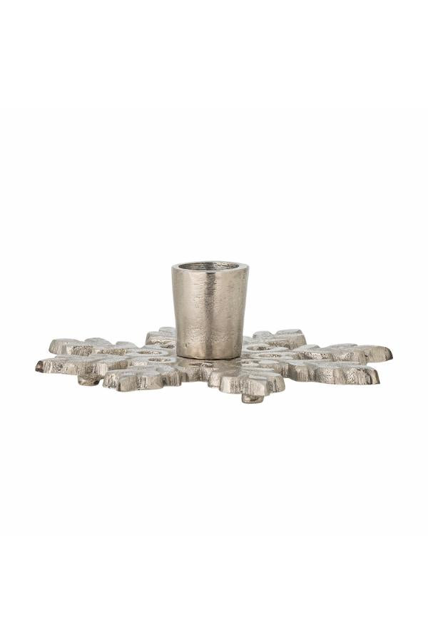 Bloomingville Kashi Candle Holder, Silver, Metal