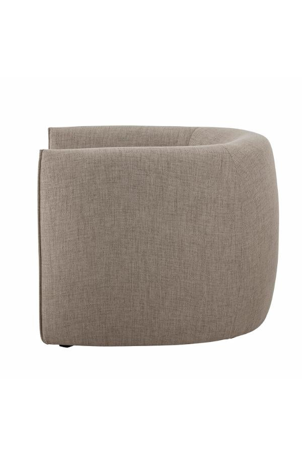 Bloomingville Bacio Lounge Chair, Nature, Recycled Polyester