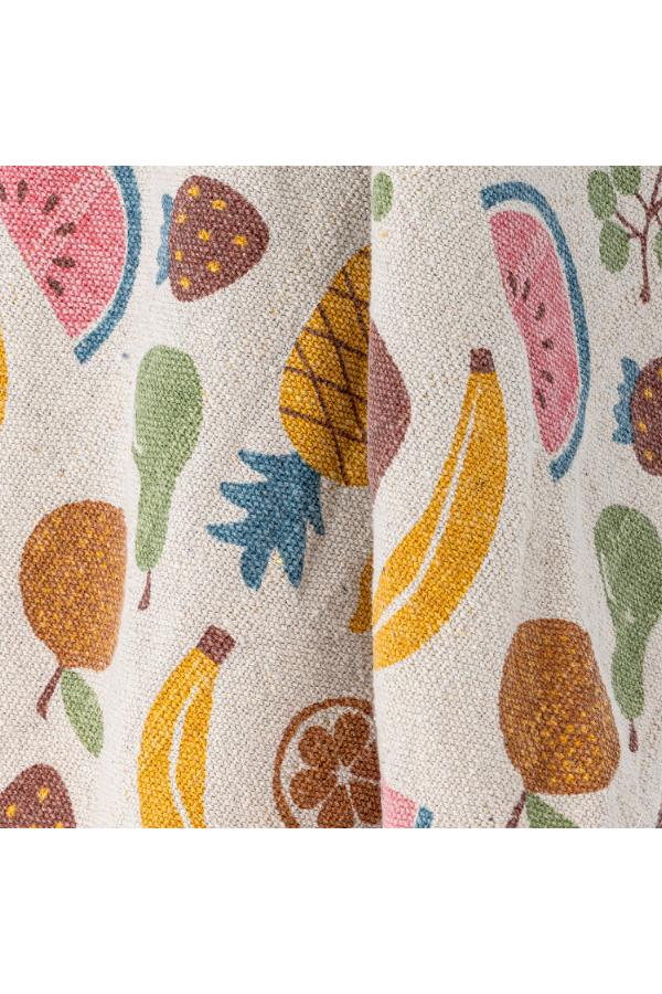 Bloomingville Mini Fruitta Throw, Multi, Recycled Cotton