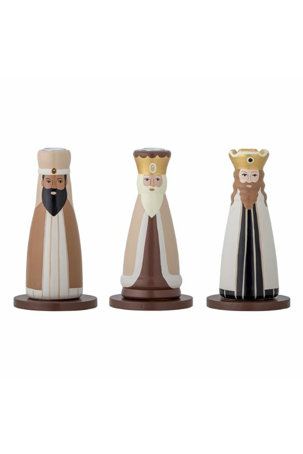 Bloomingville Betiel Candle Holder, Multi, FSC®100%, Beech