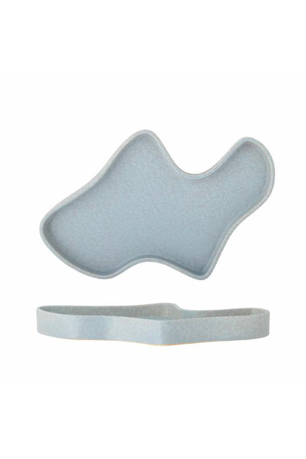 Bloomingville Lakey Tray, Blue, Stoneware