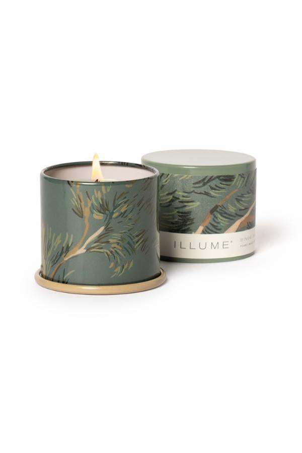Illume Hinoki Sage Demi Vanity Tin Candle, Green,