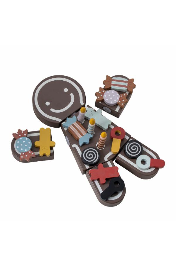 Bloomingville Mini Tala Play Set, Food, Brown, MDF