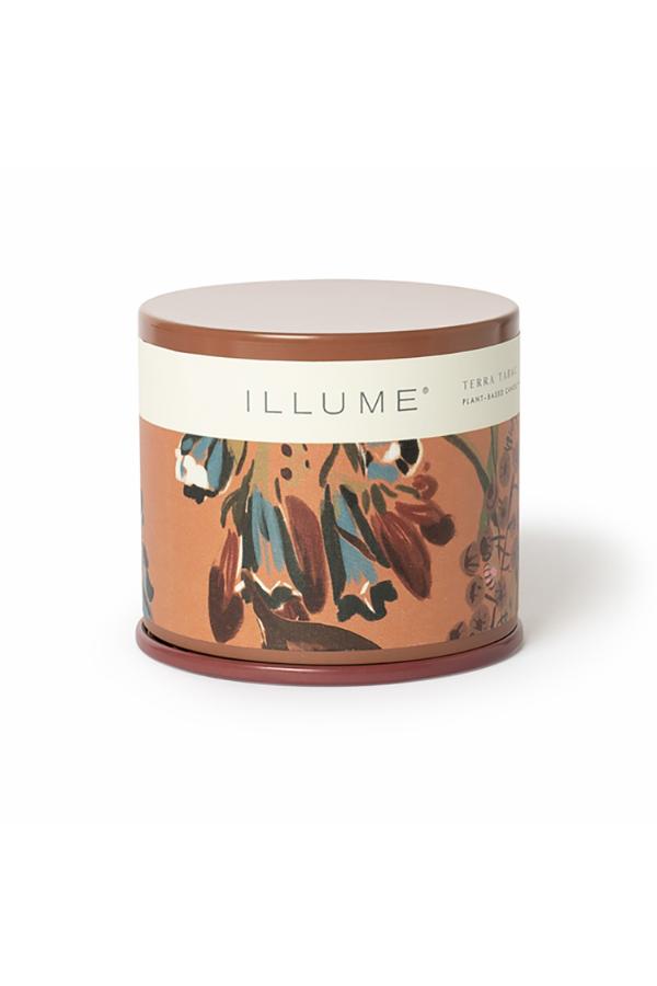Illume Terra Tabac Vanity Tin Candle, Brown,