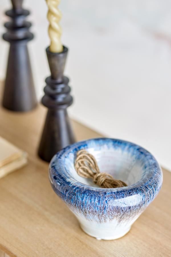 Bloomingville Finna Bowl, Blue, Stoneware