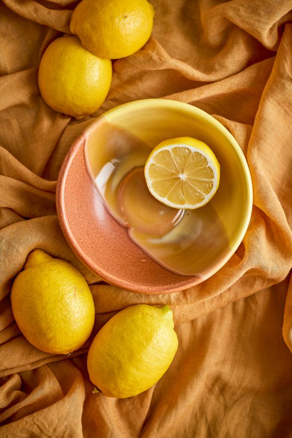 Bloomingville Paula Bowl, Yellow, Stoneware