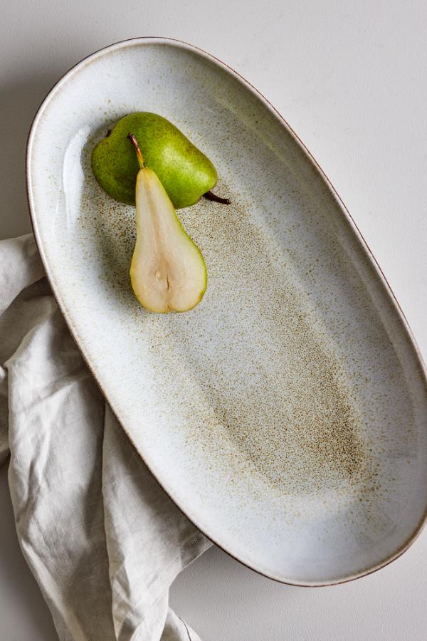 Bloomingville Sandrine Serving Plate, Nature, Stoneware