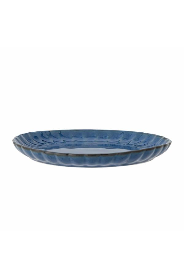 Bloomingville Latina Plate, Blue, Stoneware