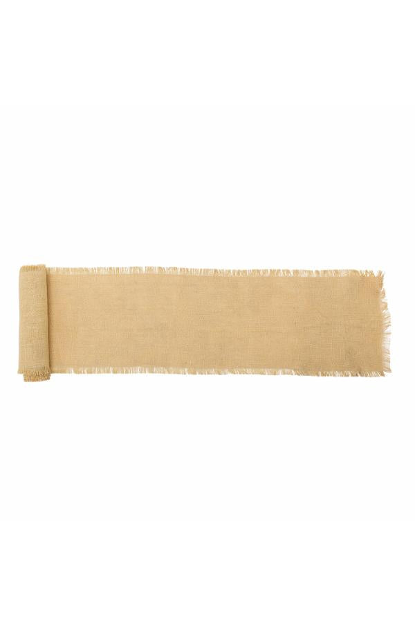 Bloomingville Janavi Table Runner, Yellow, Jute