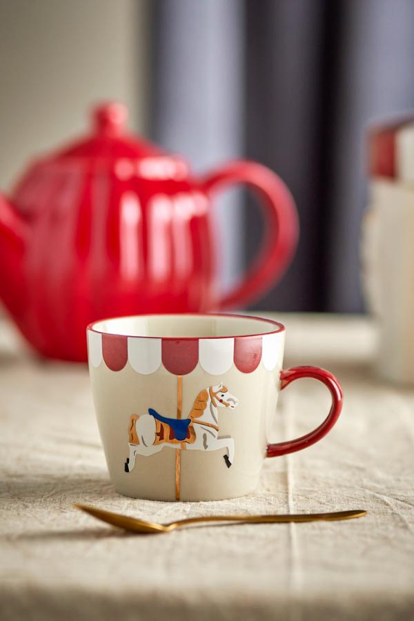 Bloomingville Merry-go-round Mug, Multi, Stoneware