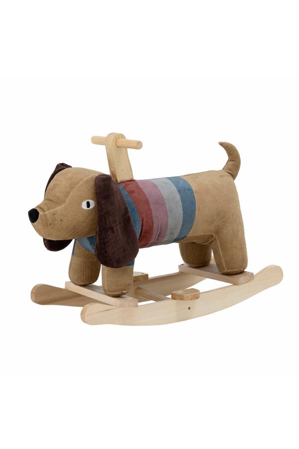 Bloomingville Mini Charlie Rocking Toy, Dog, Multi, Polyester