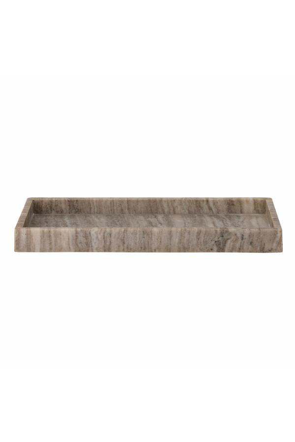 Bloomingville Majsa Tray, Brown, Marble